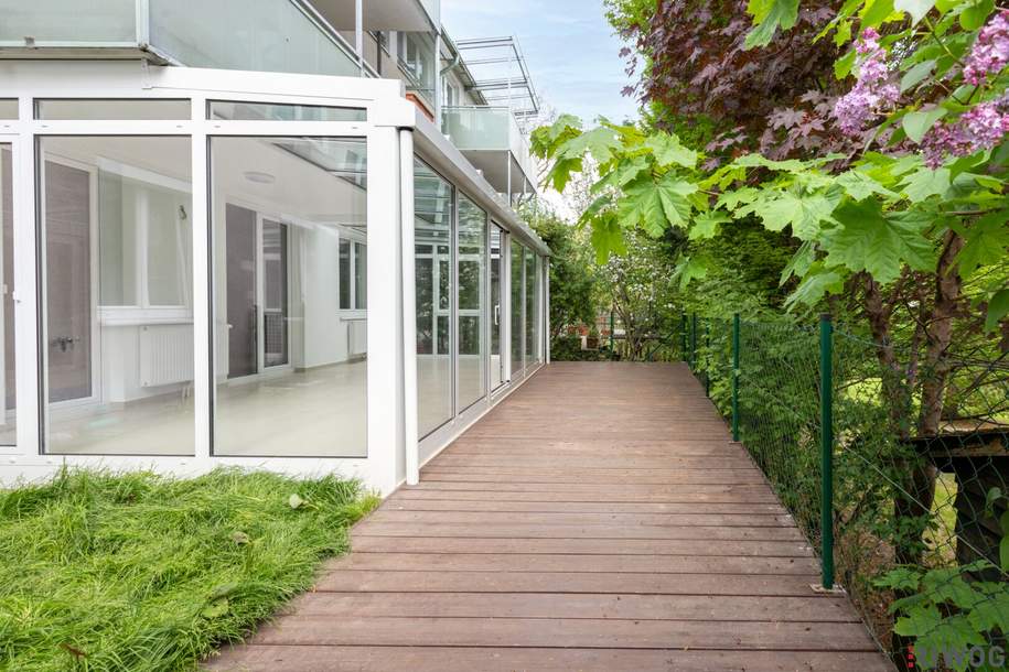 Helle &amp; Freundliche Gartenwohnung || Terrasse || Wintergarten || Garage || 30 Min. in die Innenstadt, Wohnung-kauf, 379.000,€, 3002 Sankt Pölten(Land)