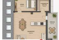 Erstbezug! Maisonettwohnung mit Hofseitiger Terrasse - Nähe Kutschkermarkt