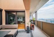 Penthouse im 34. OG mit Terrasse I 360° Wienblick I Designküche I TG Platz mit E-Ladestation