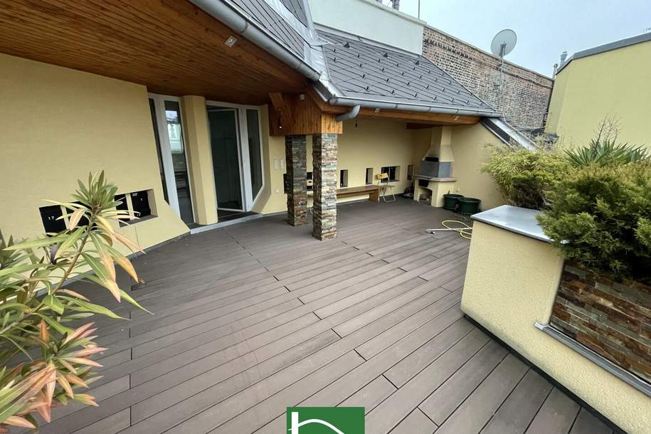 PENTHOUSE DER SUPERLATIVE - Elegante Dachgeschoss-Maisonette - im 6. BEZIRK Nähe HAUS DES MEERES - ZU VERMIETEN. - WOHNTRAUM, Wohnung-miete, 4.411,79,€, 1060 Wien 6., Mariahilf