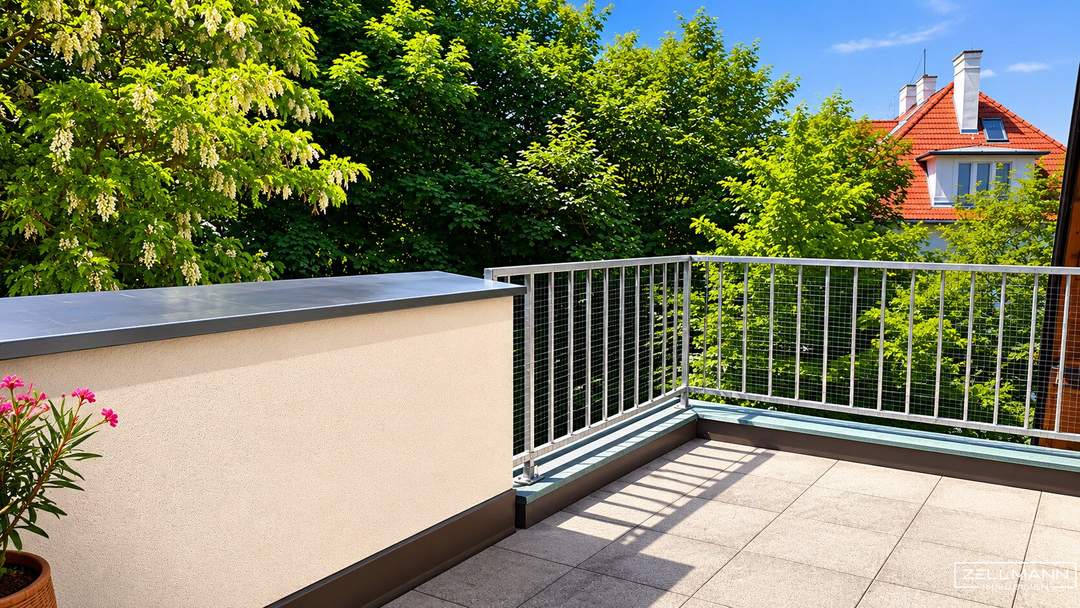 Charmante Dachgeschoßwohnung mit Sonnenterrasse und historischem Flair | ZELLMANN IMMOBILIEN
