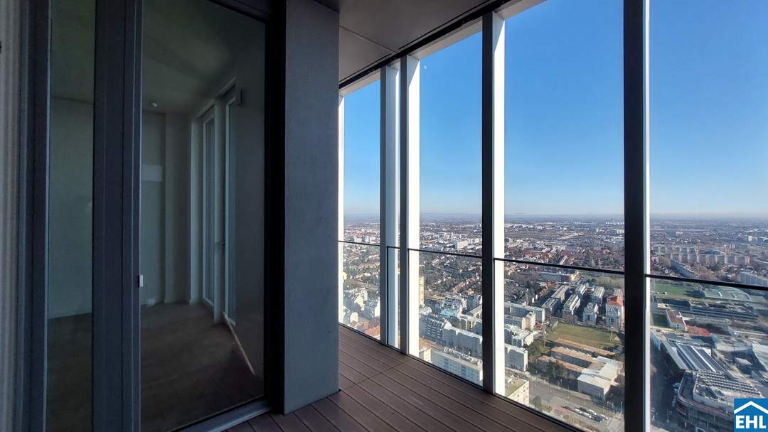 2-Zi.-Erstbezug mit Loggia &amp; Rooftop Pool | TOWER HOMES