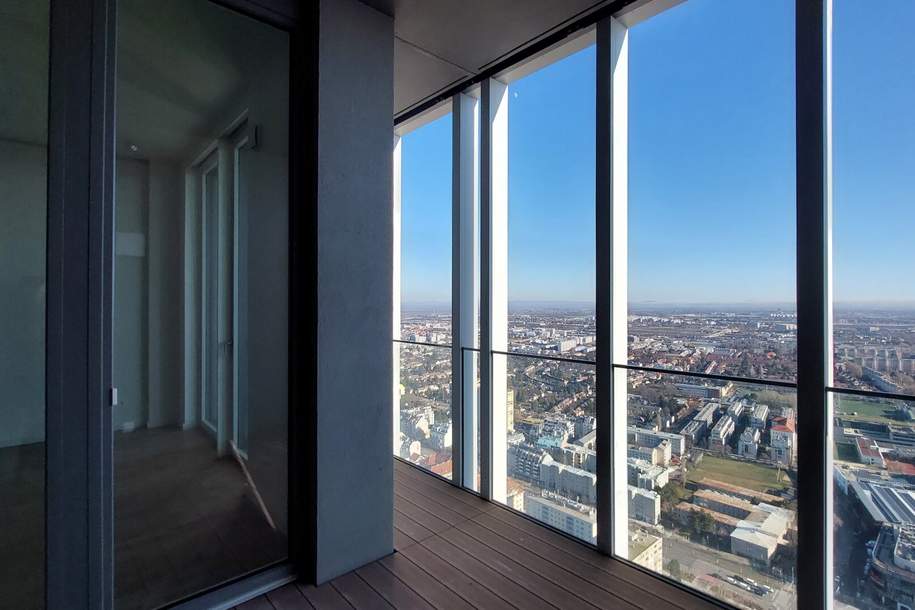 2-Zi.-Erstbezug mit Loggia & Rooftop Pool | TOWER HOMES, Wohnung-miete, 1.590,00,€, 1220 Wien 22., Donaustadt