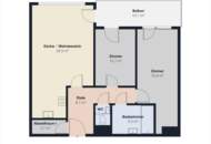 3 Zimmer Wohnung mit perfektem Umfeld