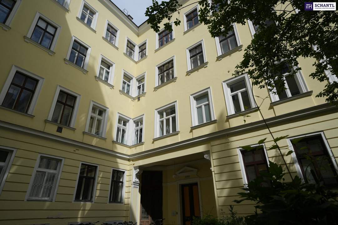 TOLLES INVESTMENT! Ruhig in zweiter Reihe zur Straße gelegen!: Vermietete Altbauwohnung in 1060 – Top-Lage! Ideale smarte Anlage!