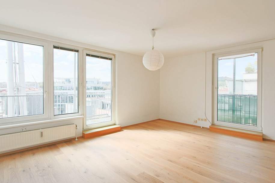 Helle und moderne 2-Zimmer Wohnung mit großer Loggia und Fernblick!, Wohnung-miete, 1.200,00,€, 1190 Wien 19., Döbling