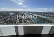 Möbliertes Apartment im 42. Stock mit Weitblick auf die Donau! Pool, Spa und Fitness inklusive!