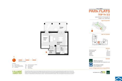 Nachhaltige Investition in eine aufstrebende Umgebung: Die PARK FLATS, Wohnung-kauf, 239.000,€, 1030 Wien 3., Landstraße