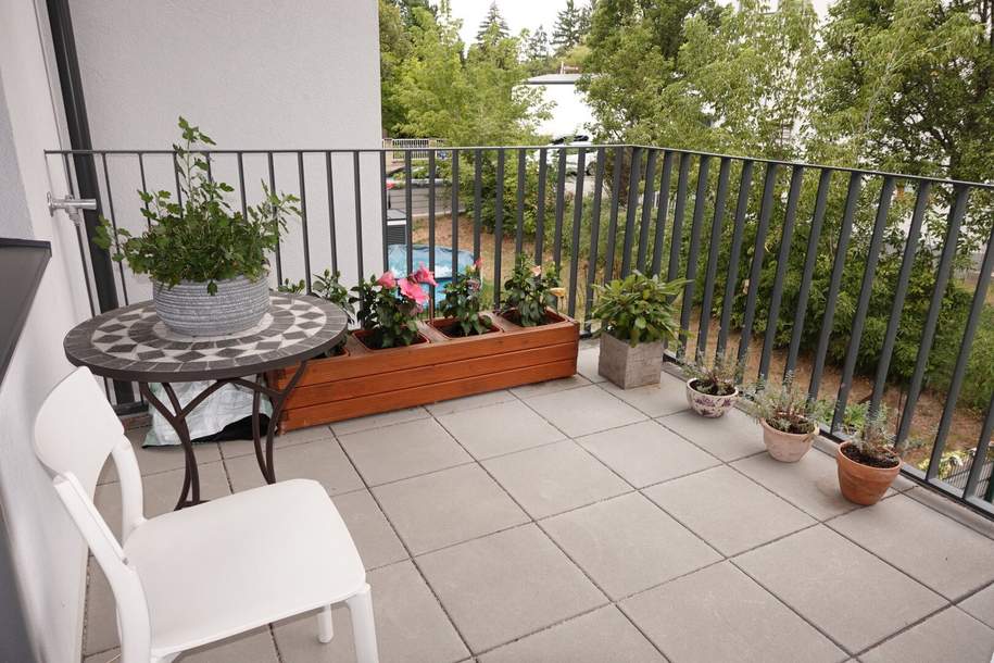 HOFSEITIGE BALKON-2 Zimmer-Neubauwohnung - Zweitbezug, Wohnung-miete, 899,00,€, 1210 Wien 21., Floridsdorf