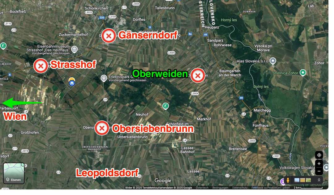 LEISTBARE GRUNDSTÜCKE IN RUHELAGE - OBERWEIDEN