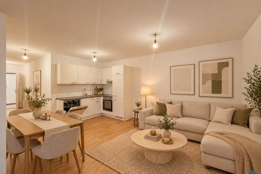 Großzügige 2-Zimmer Wohnung mit Loggia - Ideal für Pärchen, Wohnung-miete, 1.199,00,€, 1200 Wien 20., Brigittenau