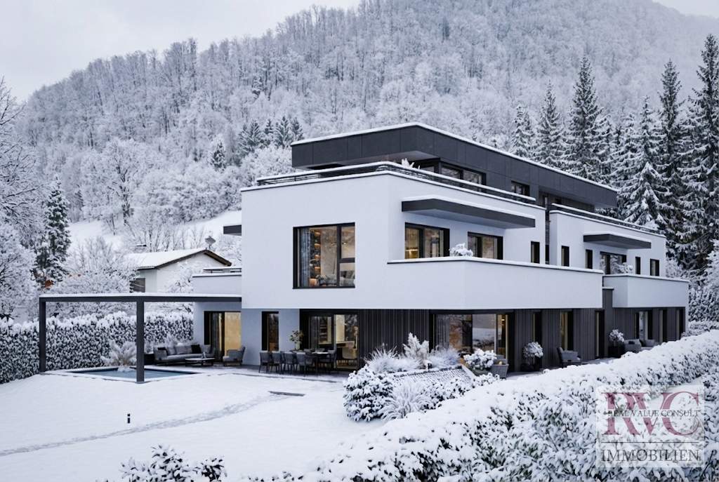 Exklusive Traum-Gartenwohnung in Neubau-Villa – ca. 800 m² Garten &amp; luxuriöser Wohnkomfort-Erstbezug