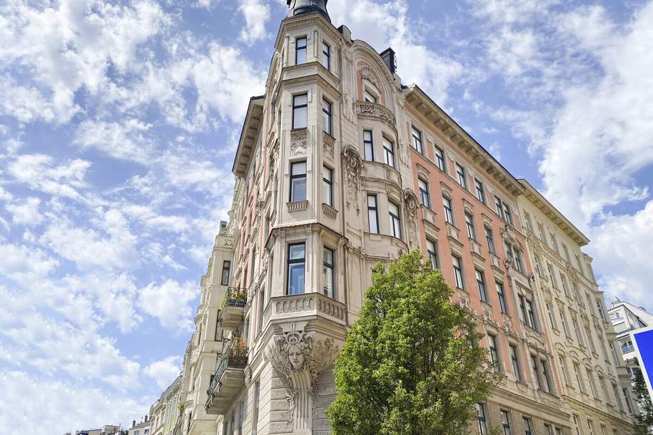 Fantastische Altbauwohnung in prachtvollem Jugendstilgebäude direkt am Naschmarkt, Wohnung-kauf, 490.000,€, 1060 Wien 6., Mariahilf