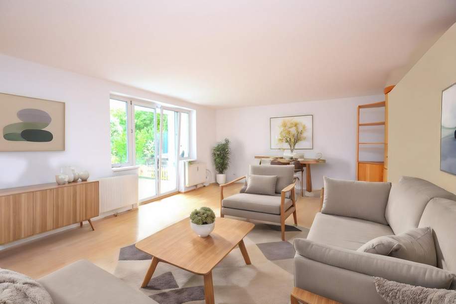 Gemütliche Gartenwohnung mit 3 Zimmern in top Grün-Ruhelage, Wohnung-kauf, 345.000,€, 1140 Wien 14., Penzing