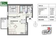 Gut geschnittene 2-Zimmer-Wohnung mit gemütlicher Freifläche im Karmeliterhof - Moderner Wohnkomfort im Herzen der Landeshauptstadt!