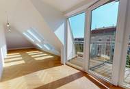 Helle Dachgeschoßwohnung mit 3 Zimmern und Terrassen in Wien-Alsergrund