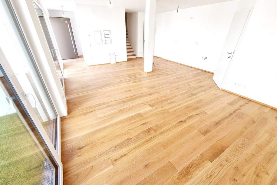 WINTERAKTION! Ihre Suche hat ein Ende.... WOW - Cooles Townhouse mit Garten! 3 Zimmer + Ideale Raumaufteilung + Erdwärme + Absolute Ruhelage + Tiefgarage! Nachhaltig und zukunftssicher investiert!, Haus-kauf, 546.000,€, 1230 Wien 23., Liesing