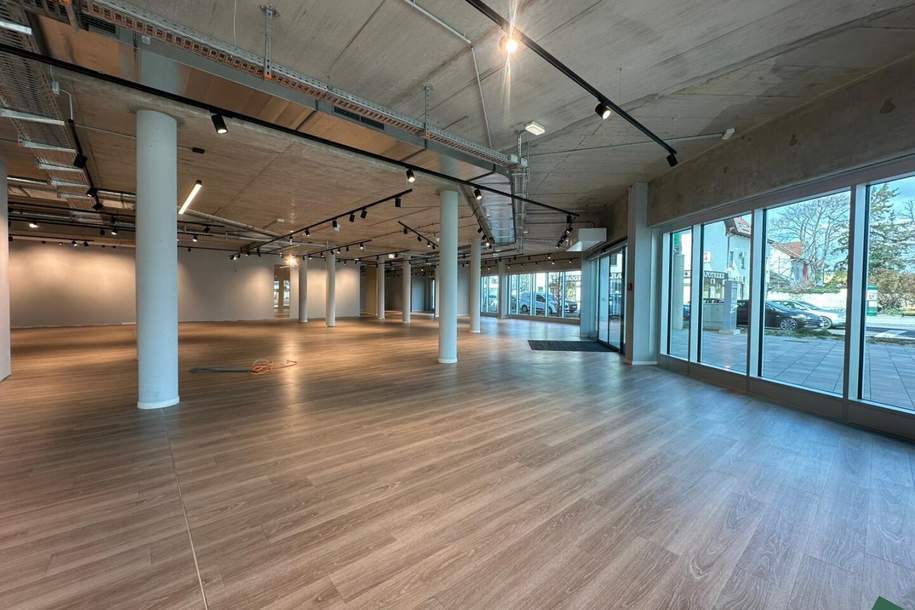 Maximale Frequenz &amp; Sichtbarkeit – Geschäftsfläche gegenüber der Badner Bahn und stark frequentierter Kreuzung, Gewerbeobjekt-miete, 11.970,40,€, 2351 Mödling