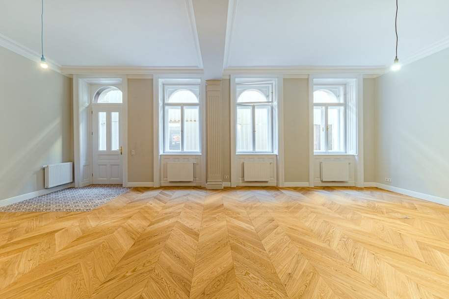 STILVOLL SANIERTES BÜRO beim RATHAUS und UNI WIEN! Kundenfreundlicher Straßenzugang! Klimatisiert!, Gewerbeobjekt-miete, 3.393,19,€, 1010 Wien 1., Innere Stadt
