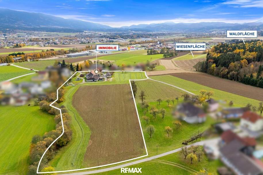 Einzigartige Landwirtschaft mit zwei Wohnhäusern, Wirtschaftsgebäuden, Wald- und Ackerflächen im Lavanttal, Gewerbeobjekt-kauf, 9431 Wolfsberg