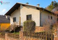 Einfamilienhaus mit eingezäuntem Garten und Garage in absoluter Ruhelage am Waldesrand
