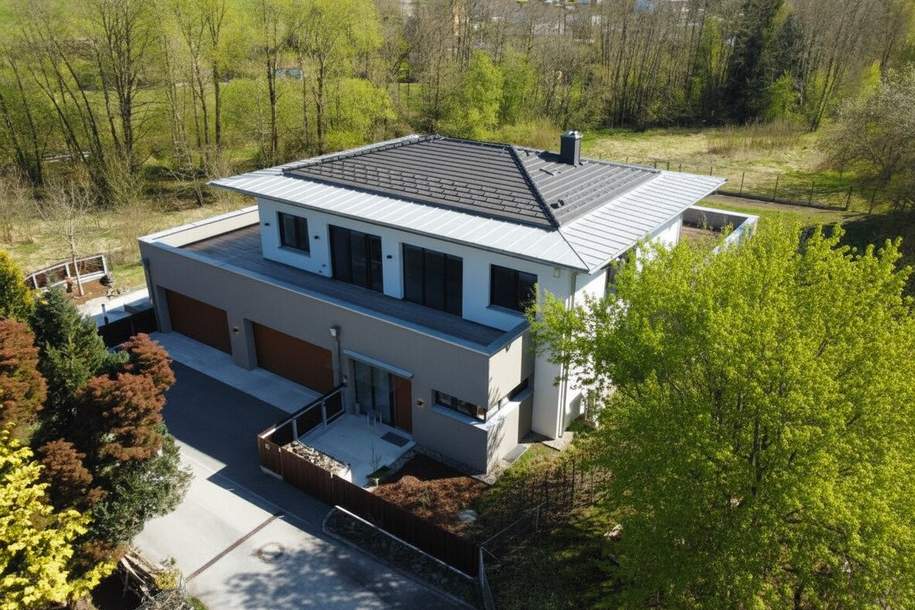 MUSIK, NATUR und LUXUS | Traumvilla mit Vielzweck-Tonstudio | großzügiger Außenbereich mit Pool | Photovoltaik | Smart-Home-System | Naturpanorama, Haus-kauf, 1.495.000,€, 4616 Wels-Land