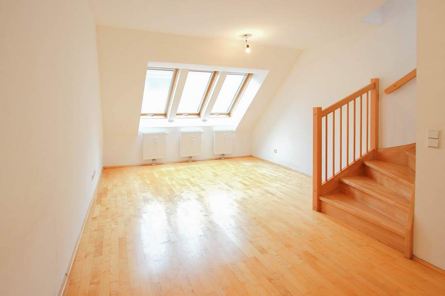 Lichtdurchflutete DG-Maisonette in Top Lage, Wohnung-miete, 1.249,92,€, 1030 Wien 3., Landstraße