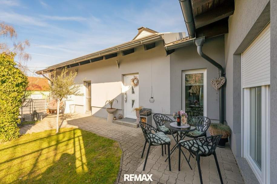 RESERVIERT! Ein Haus zum Leben: 110m2 Nähe Gänserndorf - barrierefrei - inkl. Terrasse, Partykeller, Carport etc.etc., Haus-kauf, 379.000,€, 2221 Gänserndorf