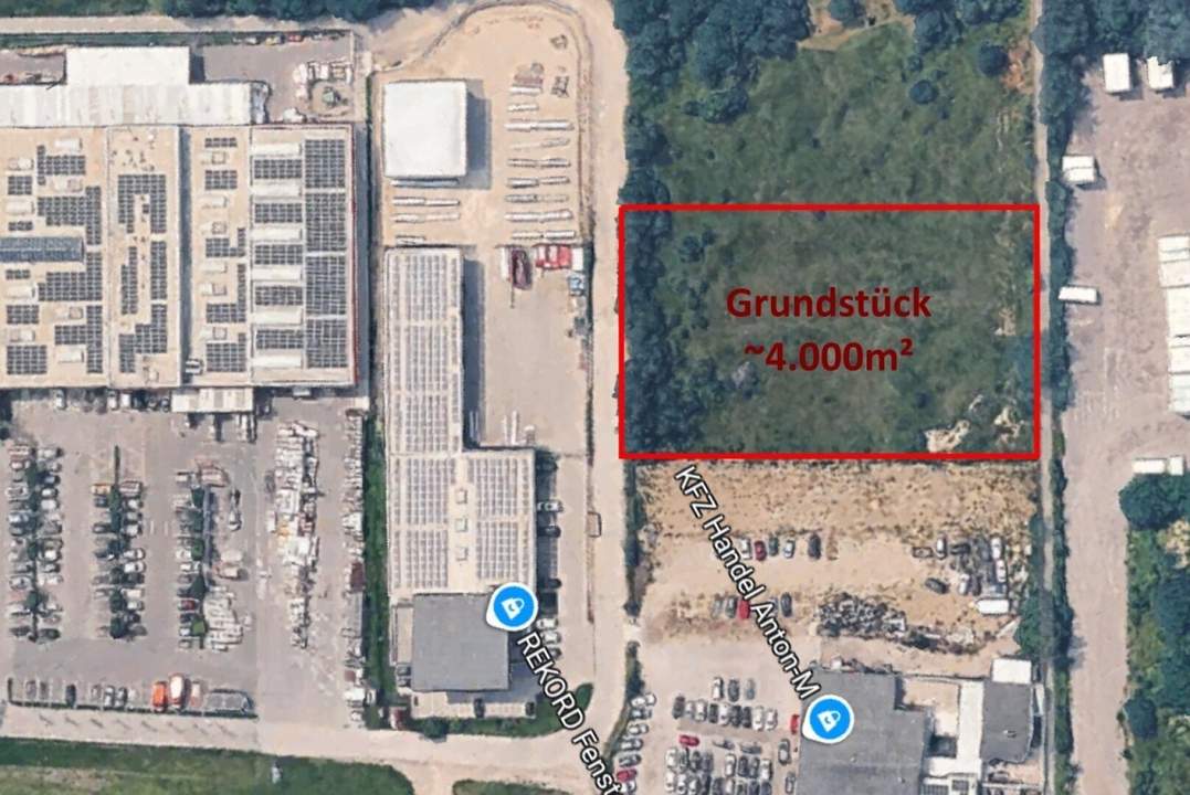 Betriebsgrundstück 250€ pro m2 I mit rechtskräftiger Baubewilligung I 100 % verbaubare Fläche in Top-Lage
