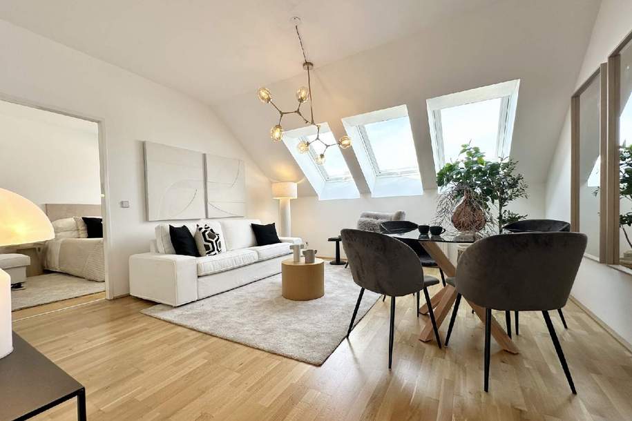 Wohnen über den Dächern - Traumhafte 2-Zimmer-Wohnung mit besonderem Flair!, Wohnung-kauf, 216.000,€, 1100 Wien 10., Favoriten