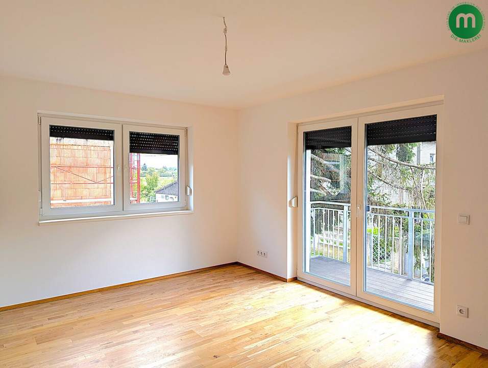 Naturnahes Wohnen: Helle Wohnung mit Balkon nahe Donau-Auen