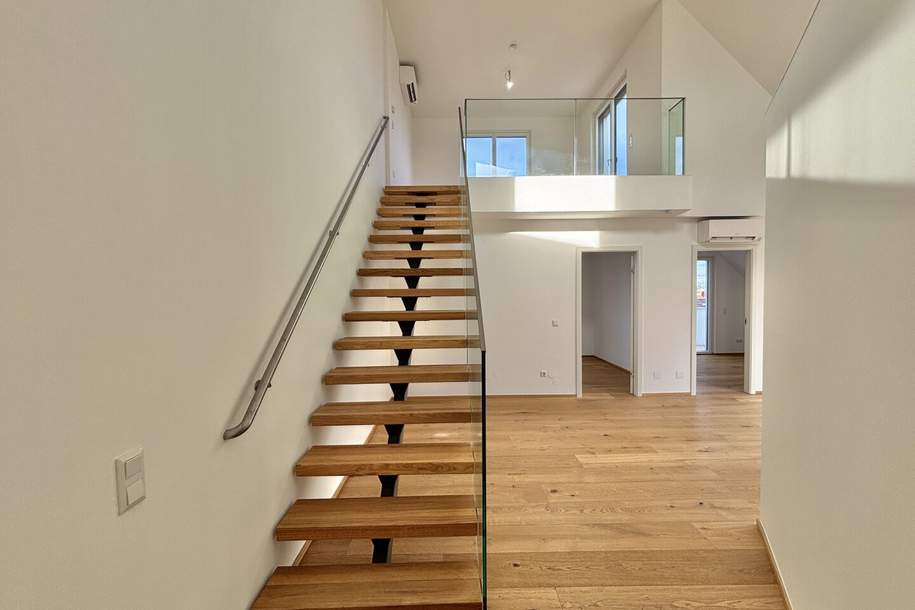 Preisreduktion &amp; Tiefgaragen-Stellplatz geschenkt! GALERIE oder LOFT? | ERSTBEZUG | zwei Terrassen, Wohnung-kauf, 580.500,€, 1210 Wien 21., Floridsdorf