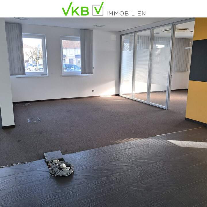 Hier werden Sie gesehen, Top Geschäftsfläche, Büro, Ordination im Erdgeschoß, 5 KFZ Abstellplätze, in der Schärdinger Vorstadt zu vermieten!