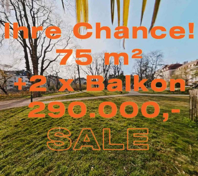 IHRE CHANCE 75 m² DACHWOHNUNG +2 x BALKONE 10 m² +GRÜNRUHELAGE +SAARPLATZ-NÄHE +FREI VERMIETBAR!