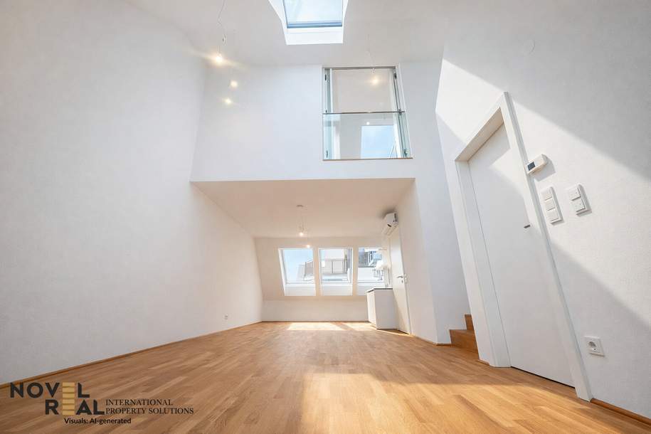 Traumhafte 3-Zimmer-Dachgeschoßwohnung in 1090 Wien – Ihr Erstbezug wartet auf Sie!, Wohnung-miete, 2.598,45,€, 1090 Wien 9., Alsergrund