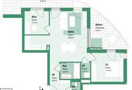 Modernes Wohnen und Arbeiten ideal kombiniert: 3 Zimmer mit Büro und Balkon - Rondelle XIV - Top 7