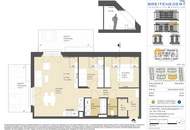 2 Dachterrassen & 2 Monate mietfrei – 3-Zimmer-DG-Wohnung mit Kühlung