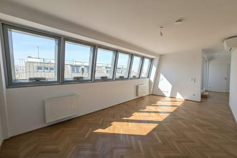 Lichtdurchflutete 3 Zimmer DG-Wohnung mit Terrasse &amp; Klimaanlage im Herzen des 9. Bezirks - Glasergasse, Wohnung-miete, 1.734,57,€, 1090 Wien 9., Alsergrund
