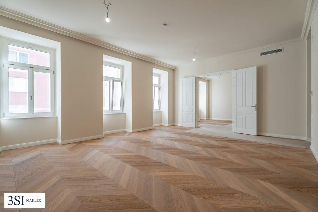 Stilvolle 3-Zimmer-Wohnung mit Balkon beim Naschmarkt