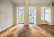 BALKON über 4 Fenster mit über 14 qm! Generalsanierter Altbau beim Belvedere mit 2 Bädern!