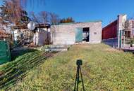 Althaus und Garten mit Perspektive