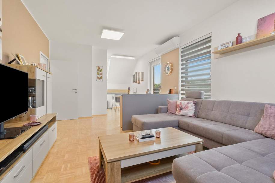 Rarität im Weinland – Neuwertige 3-Zimmer-Dachgeschosswohnung im Herzen von Gamlitz, Wohnung-kauf, 199.000,€, 8462 Leibnitz