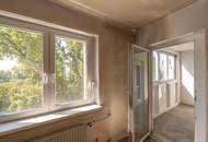 vermietete &amp; sanierungsbedürftige 3-Wohnung mit Loggia im 6. Liftstock