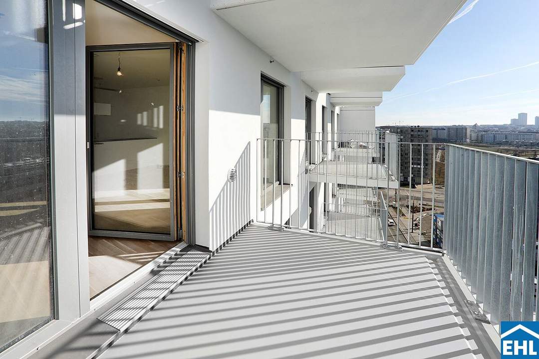 Sonnwendviertel: 4-Zimmer-Wohnung mit Balkon im 6. OG – Fitnessraum, Co-Working & Rooftop-Terrasse inklusive!