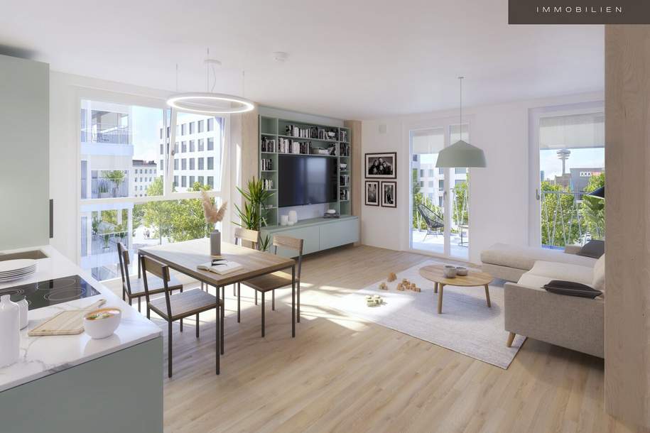 VILLAGE IM DRITTEN | BAUFELD 3 | MIETWOHNUNGEN | FERTIGSTELLUNG NOVEMBER 2026, Wohnung-miete, 1.121,26,€, 1030 Wien 3., Landstraße