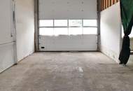 Ebenerdige Halle mit 1.180m² im Industriegebiet Strebersdorf! Autobahnnähe! Mit LKW/Bus befahrbar!