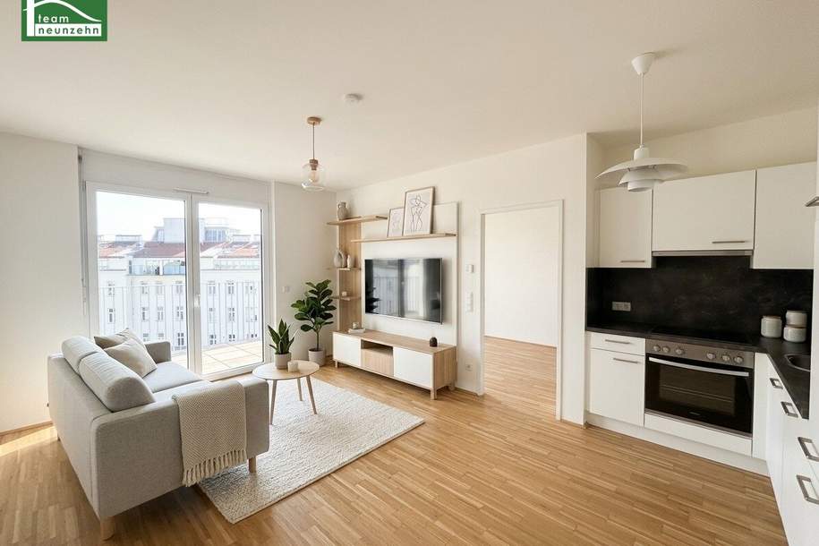 Einziehen & wohlfühlen: attraktive 2-Zimmer-Wohnung nahe U3 Enkplatz!, Wohnung-miete, 999,00,€, 1110 Wien 22., Donaustadt