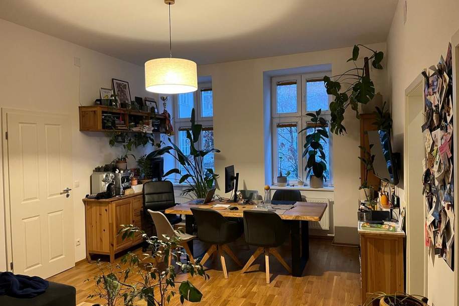 Wiedner Hauptstraße - 2 Zimmer Altbau zu vermieten, Wohnung-miete, 990,00,€, 1040 Wien 4., Wieden