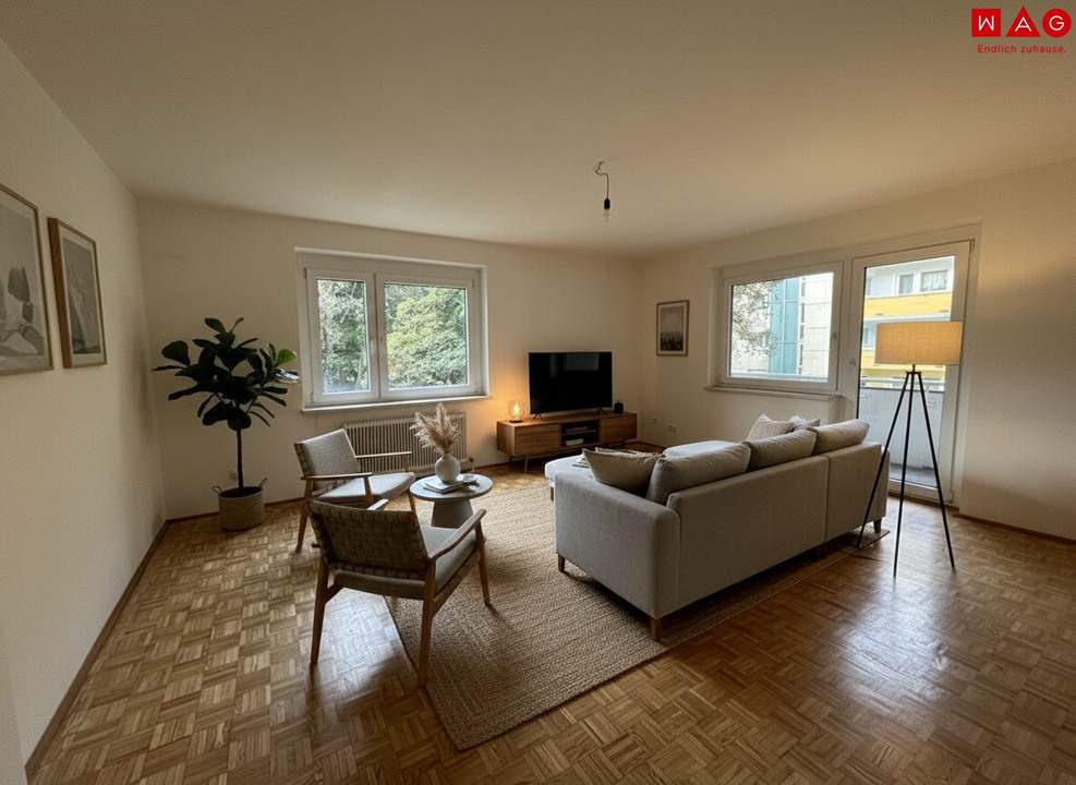 Gemütliche 2-Zimmer-Wohnung mit Loggia, Aufzug und Fernwärme in zentraler Lage – ab SOFORT in Linz-Spallerhof verfügbar!!