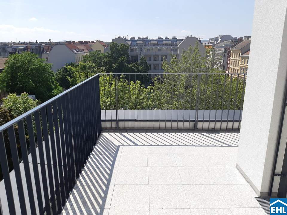 Klimatisierte Dachgeschosswohnung mit Dachterrasse am Sechshauserpark